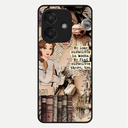  Bookish Dream World Glass Case For Oppo A3x 5G back cover – full design glossy printed glass finish
