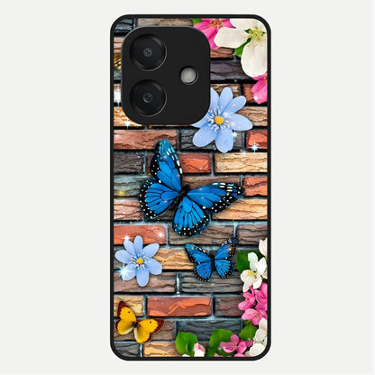  Brick Bloom Flight Glass Case For Oppo A3x 5G back cover – full design glossy printed glass finish