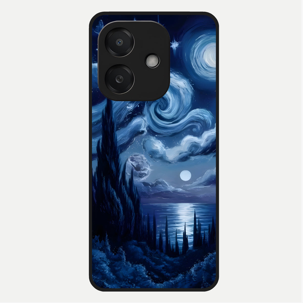  Celestial Dream Van Gogh Glass Case For Oppo A3x 5G back cover – full design glossy printed glass finish