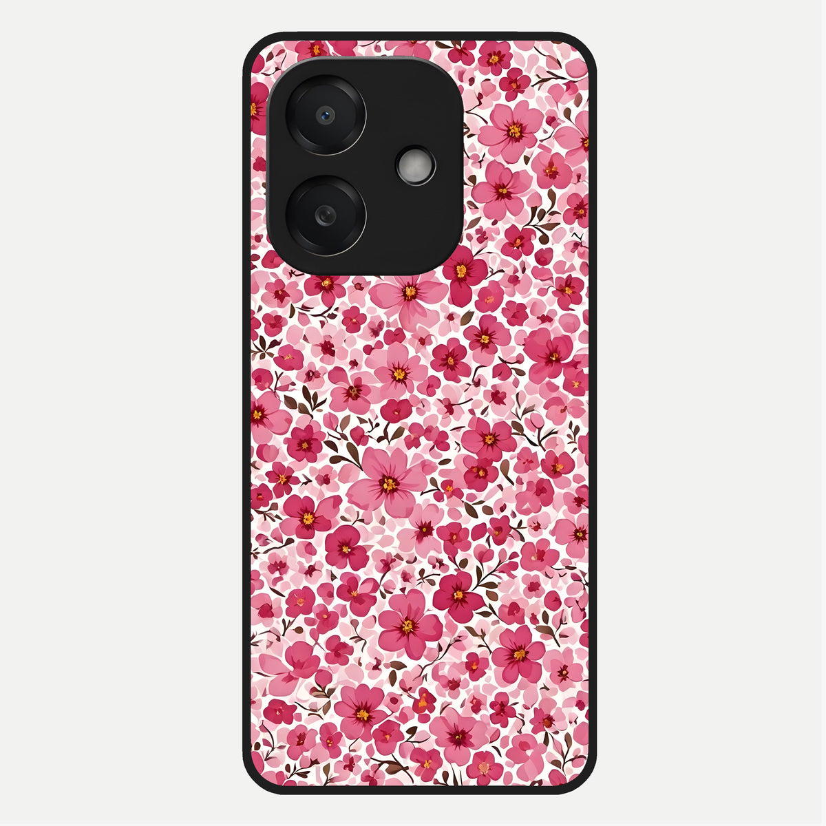  Cherry Blossom Charm Glass Case For Oppo A3x 5G back cover – full design glossy printed glass finish