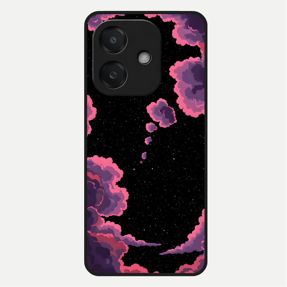  Cosmic Cloud Journey Glass Case For Oppo A3x 5G back cover – full design glossy printed glass finish