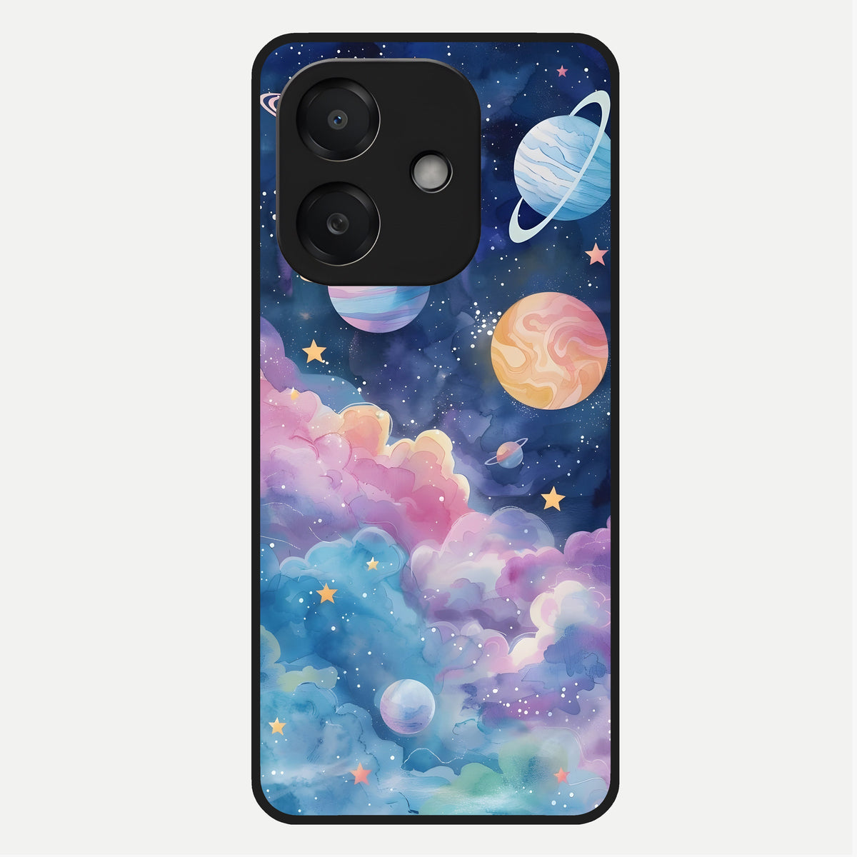  Cosmic Planet Dreams Glass Case For Oppo A3x 5G back cover – full design glossy printed glass finish