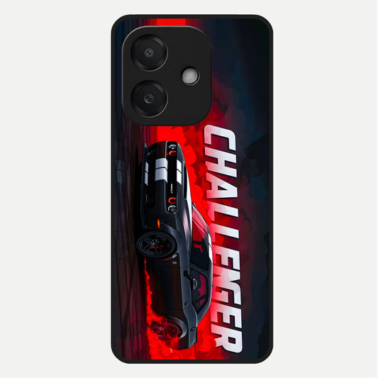  Crimson Challenger Fury Glass Case For Oppo A3x 5G back cover – full design glossy printed glass finish