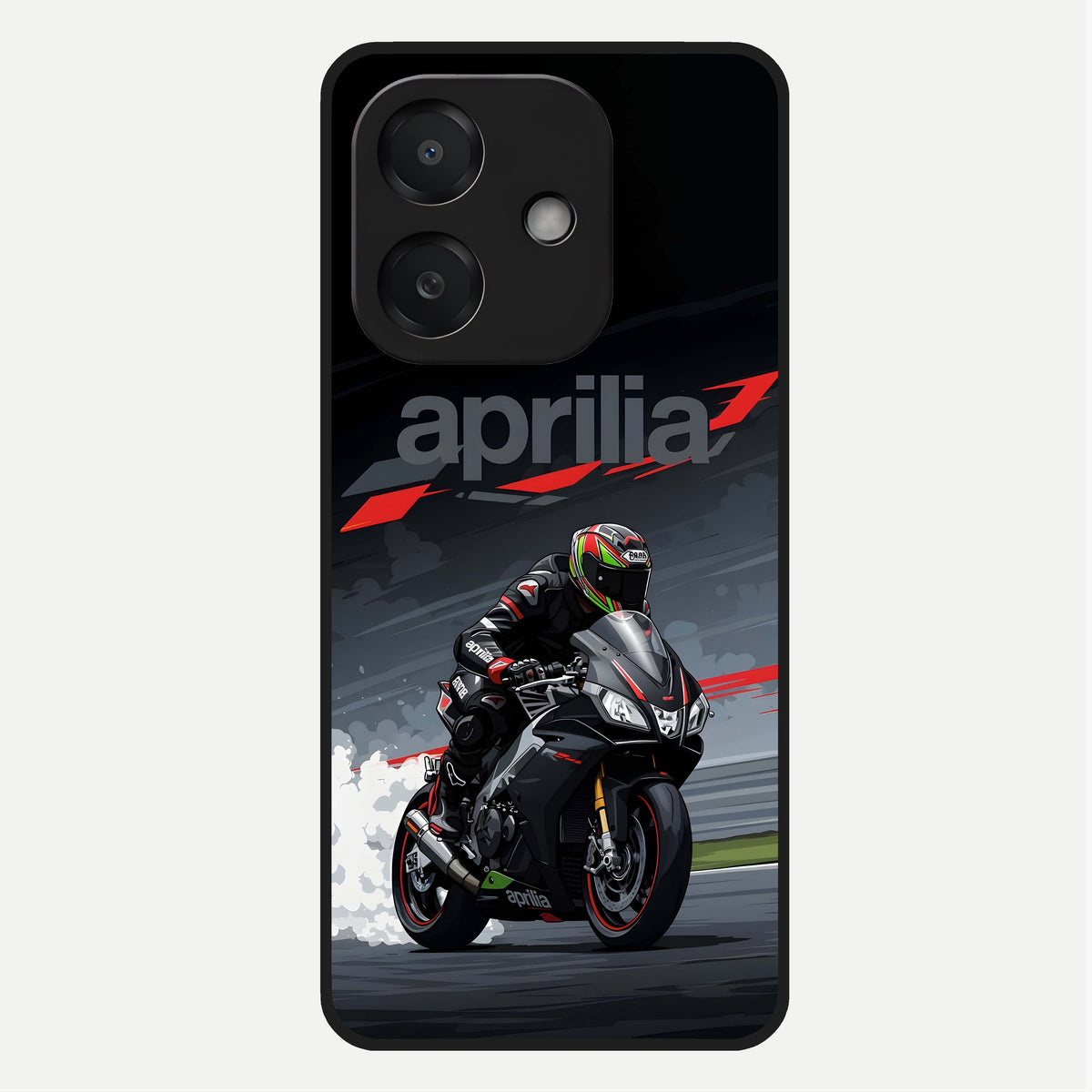  Dark Aprilla Glass Case For Oppo A3x 5G back cover – full design glossy printed glass finish
