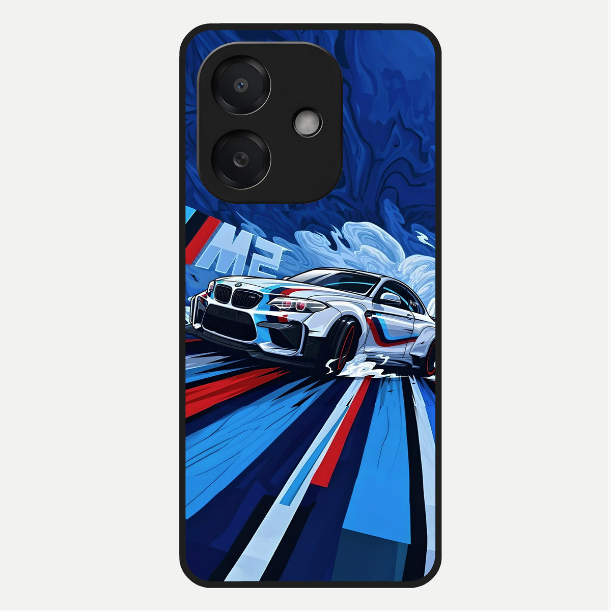  Drift Power Rush Glass Case For Oppo A3x 5G back cover – full design glossy printed glass finish