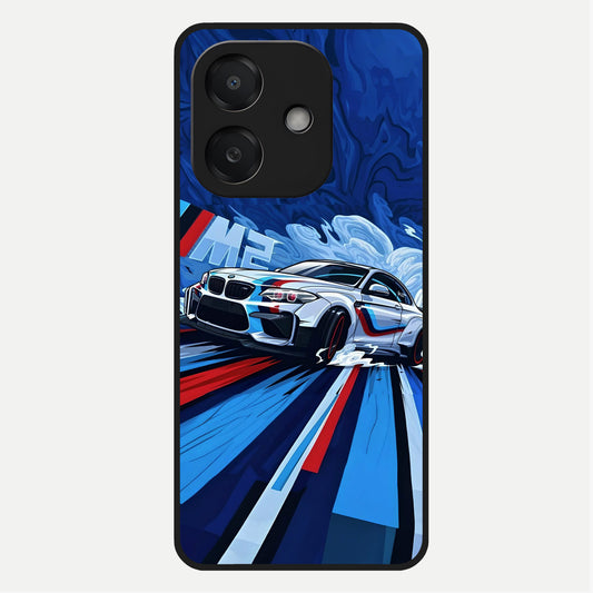  Drift Power Rush Glass Case For Oppo A3x 5G back cover – full design glossy printed glass finish