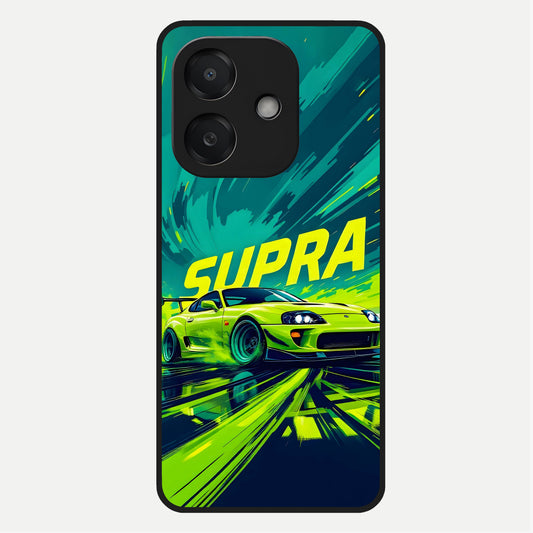  Electric Supra Thunder Glass Case For Oppo A3x 5G back cover – full design glossy printed glass finish