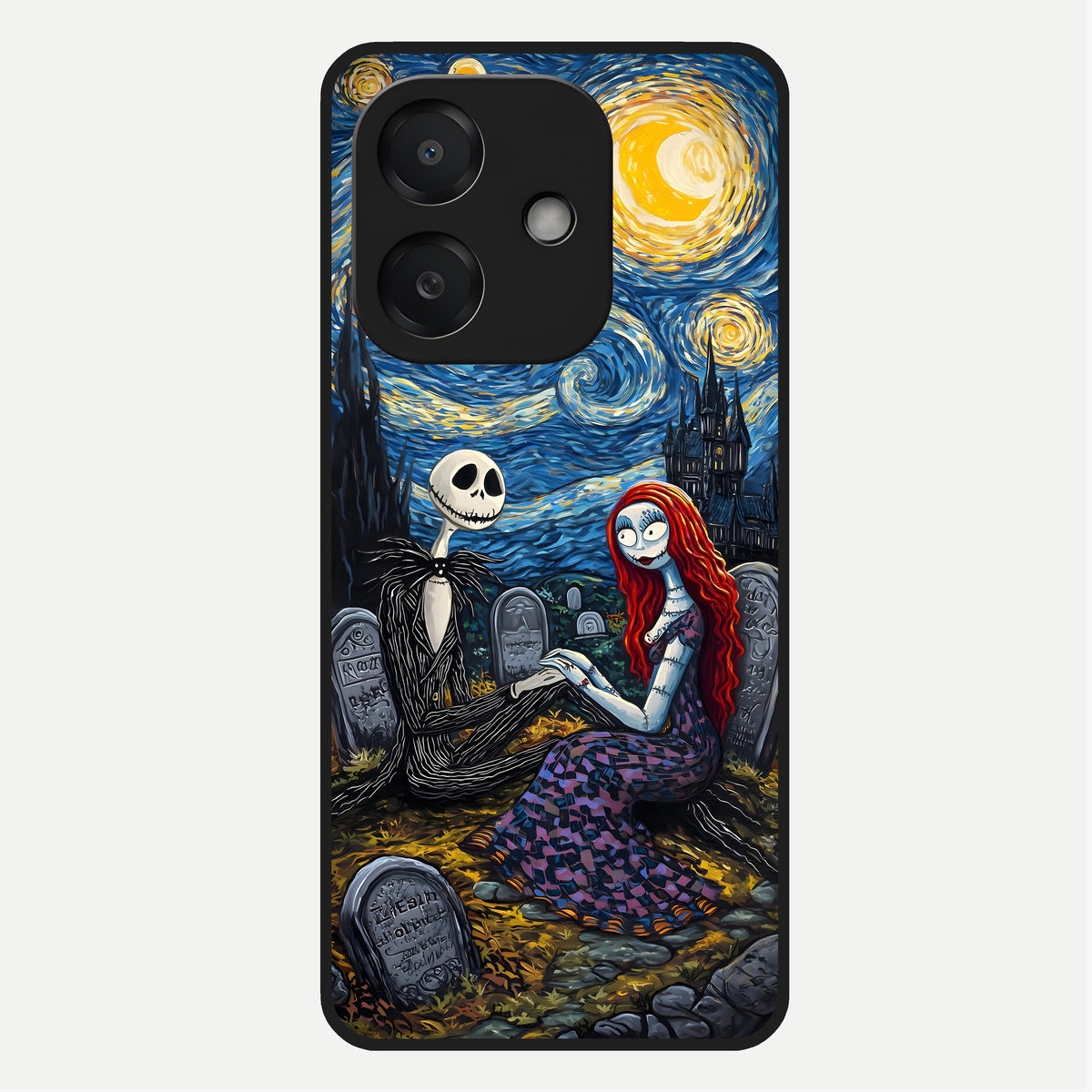  Eternal Night Love Glass Case For Oppo A3x 5G back cover – full design glossy printed glass finish