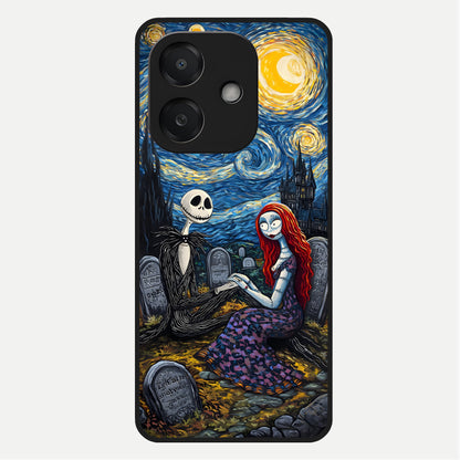  Eternal Night Love Glass Case For Oppo A3x 5G back cover – full design glossy printed glass finish