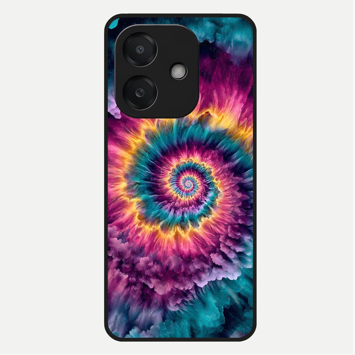  Galactic Spiral Burst Glass Case For Oppo A3x 5G back cover – full design glossy printed glass finish