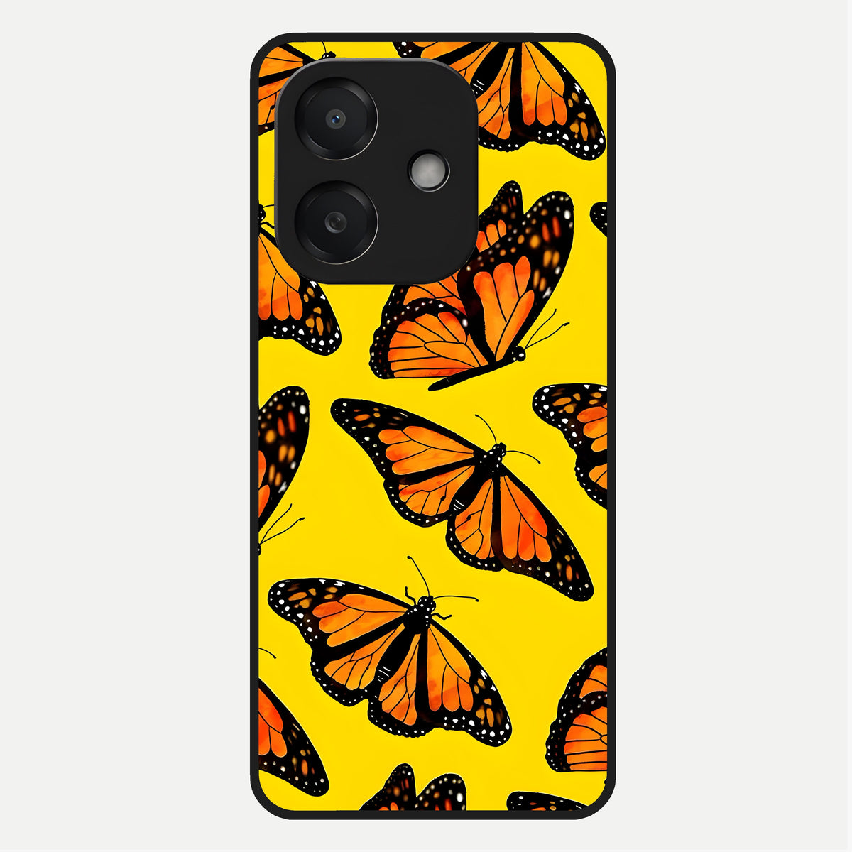  Golden Wing Flight Glass Case For Oppo A3x 5G back cover – full design glossy printed glass finish