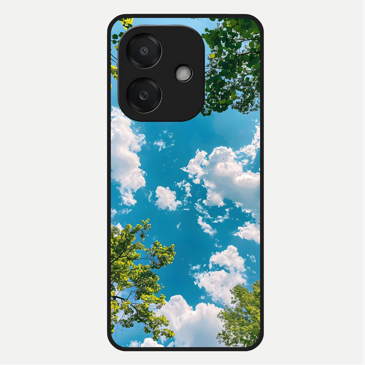  Green Moon Energy Glass Case For Oppo A3x 5G back cover – full design glossy printed glass finish