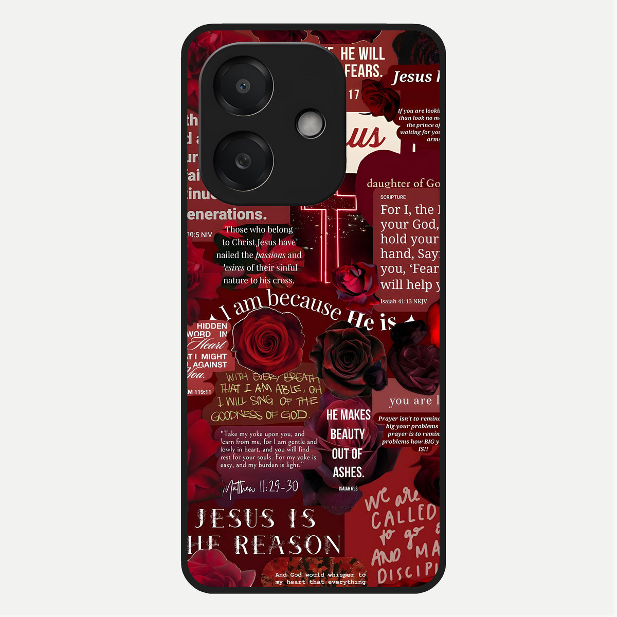 Jesus Love Heals Glass Case For Oppo A3x 5G back cover – full design glossy printed glass finish