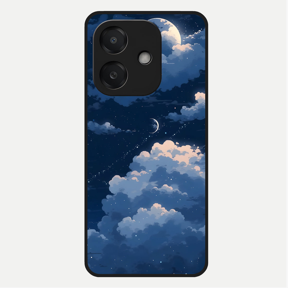 Moon Dream Haze Glass Case For Oppo A3x 5G back cover – full design glossy printed glass finish