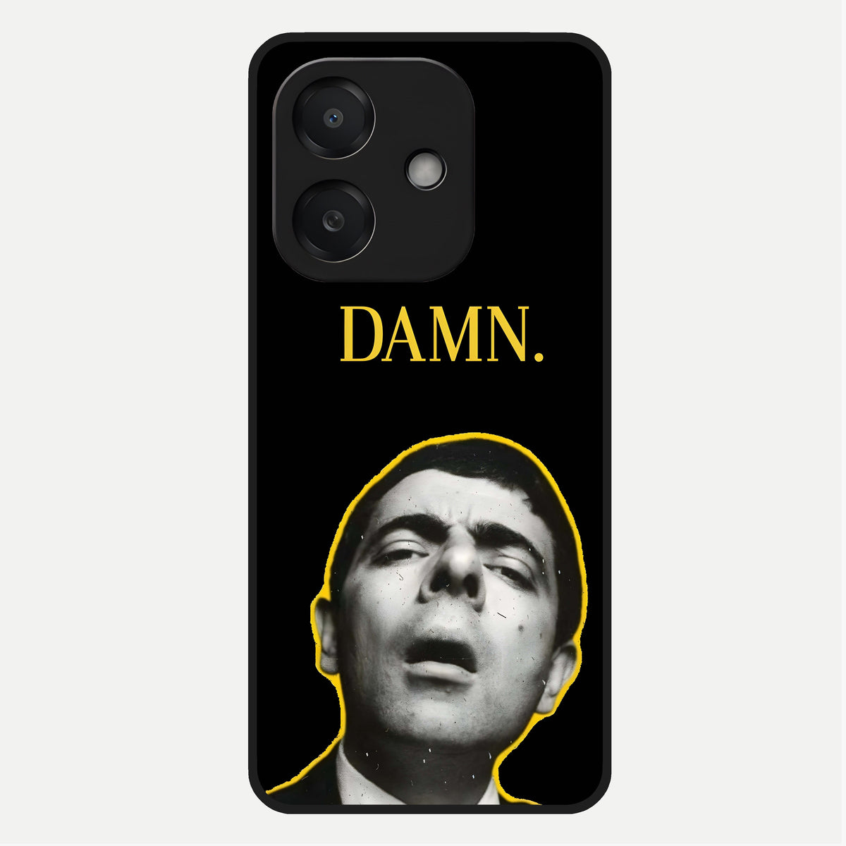  Mr Bean Damn Glass Case For Oppo A3x 5G back cover – full design glossy printed glass finish