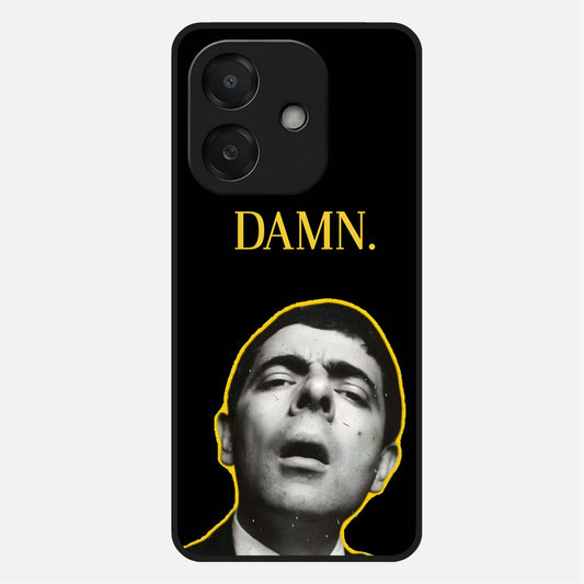  Mr Bean Damn Glass Case For Oppo A3x 5G back cover – full design glossy printed glass finish