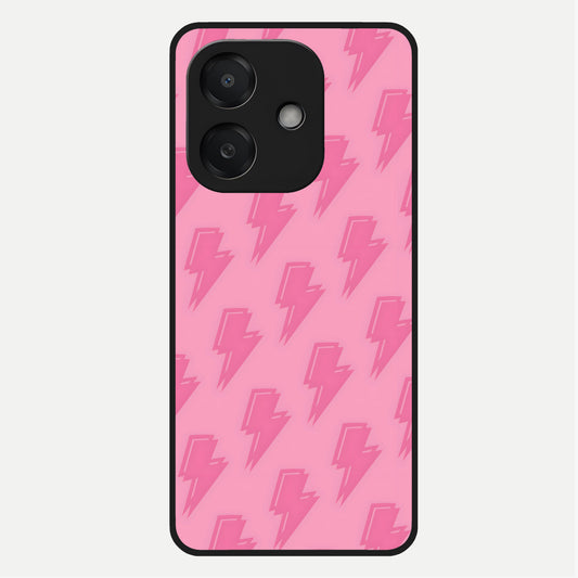  Pink Moo Magic Glass Case For Oppo A3x 5G back cover – full design glossy printed glass finish
