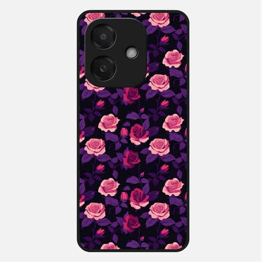  Rose Garden Twilight Glass Case For Oppo A3x 5G back cover – full design glossy printed glass finish