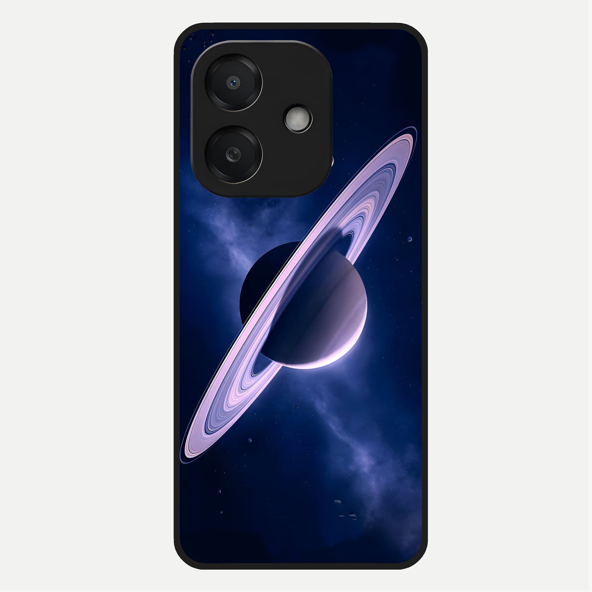  Saturn Ring Mystique Glass Case For Oppo A3x 5G back cover – full design glossy printed glass finish