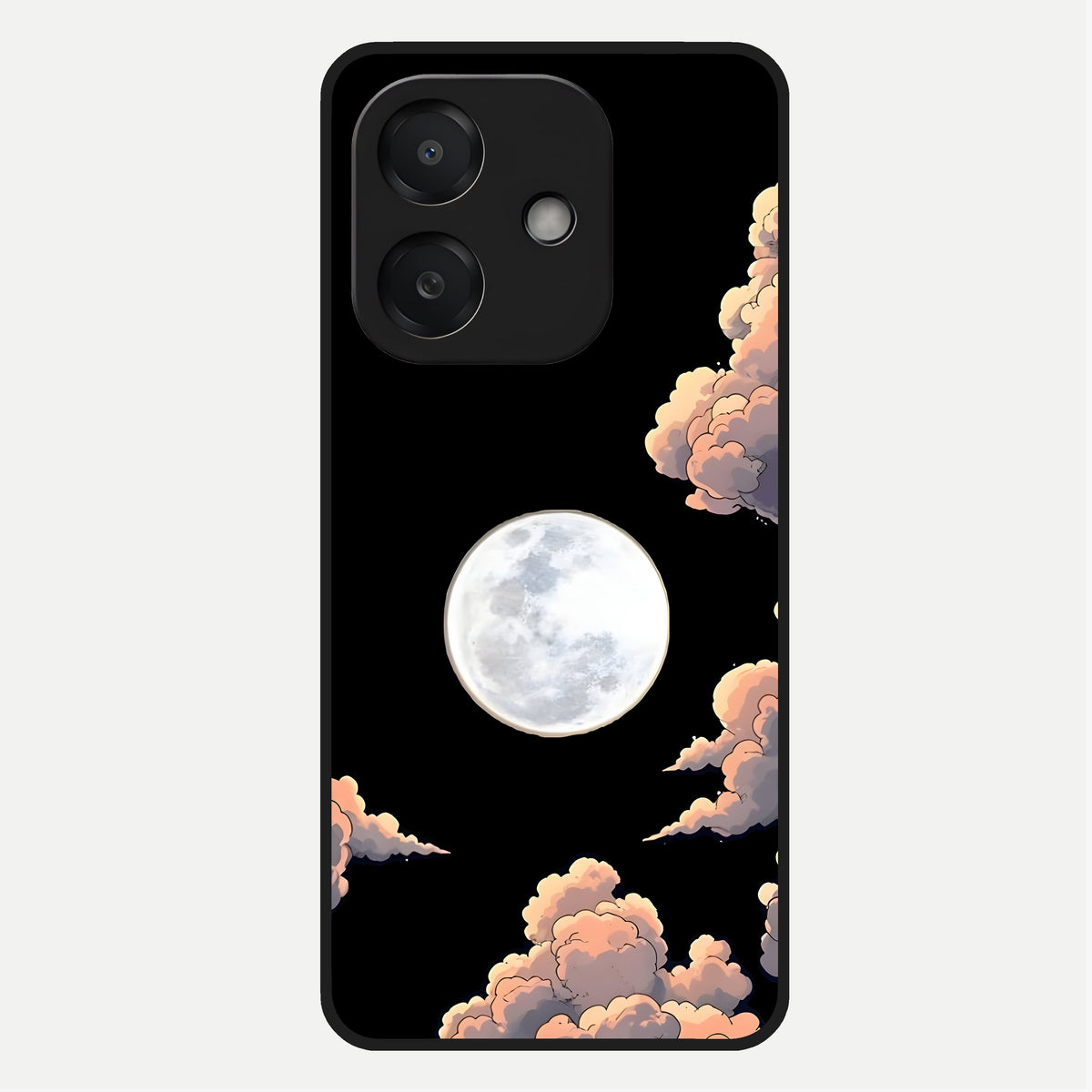  Shade Cloud Moon Glass Case For Oppo A3x 5G back cover – full design glossy printed glass finish