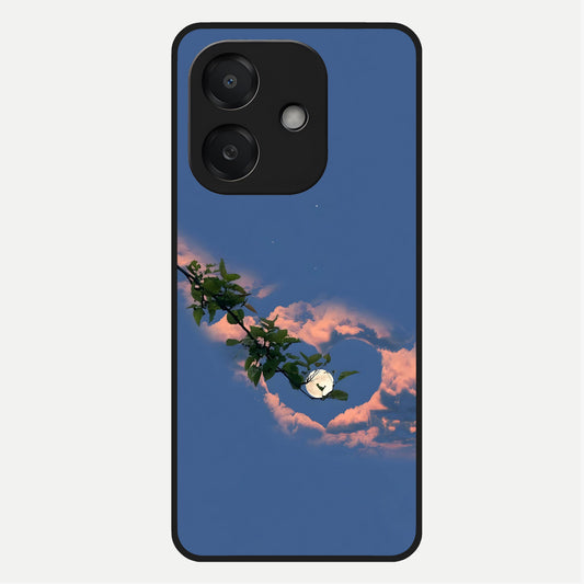  Sky Under Tree Glass Case For Oppo A3x 5G back cover – full design glossy printed glass finish