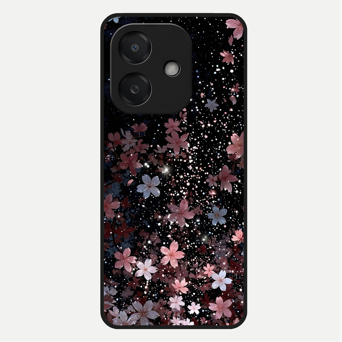  Starlit Flower Dreams Glass Case For Oppo A3x 5G back cover – full design glossy printed glass finish