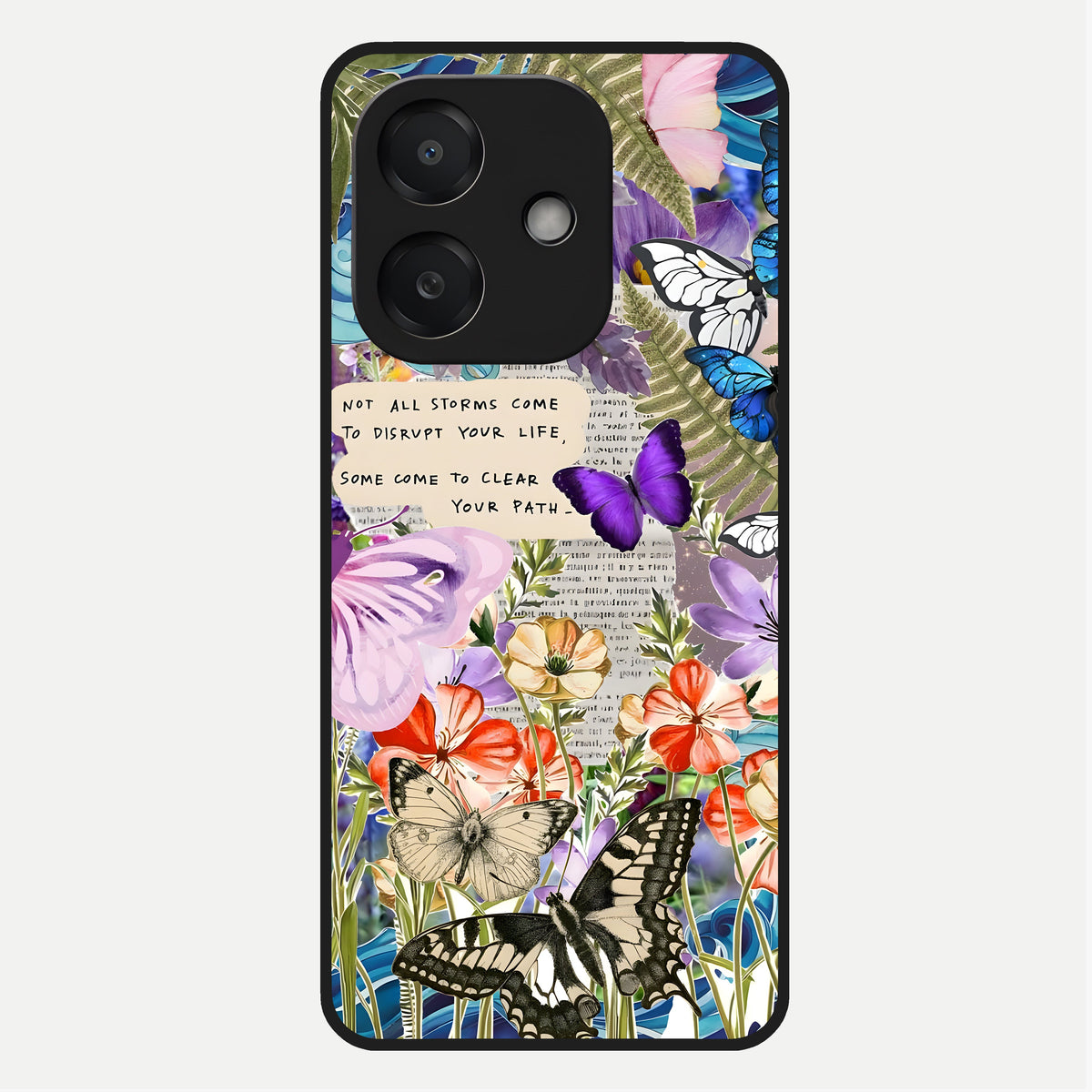  Storm Path Bloom Glass Case For Oppo A3x 5G back cover – full design glossy printed glass finish