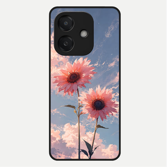  Sun Moon Balance Glass Case For Oppo A3x 5G back cover – full design glossy printed glass finish