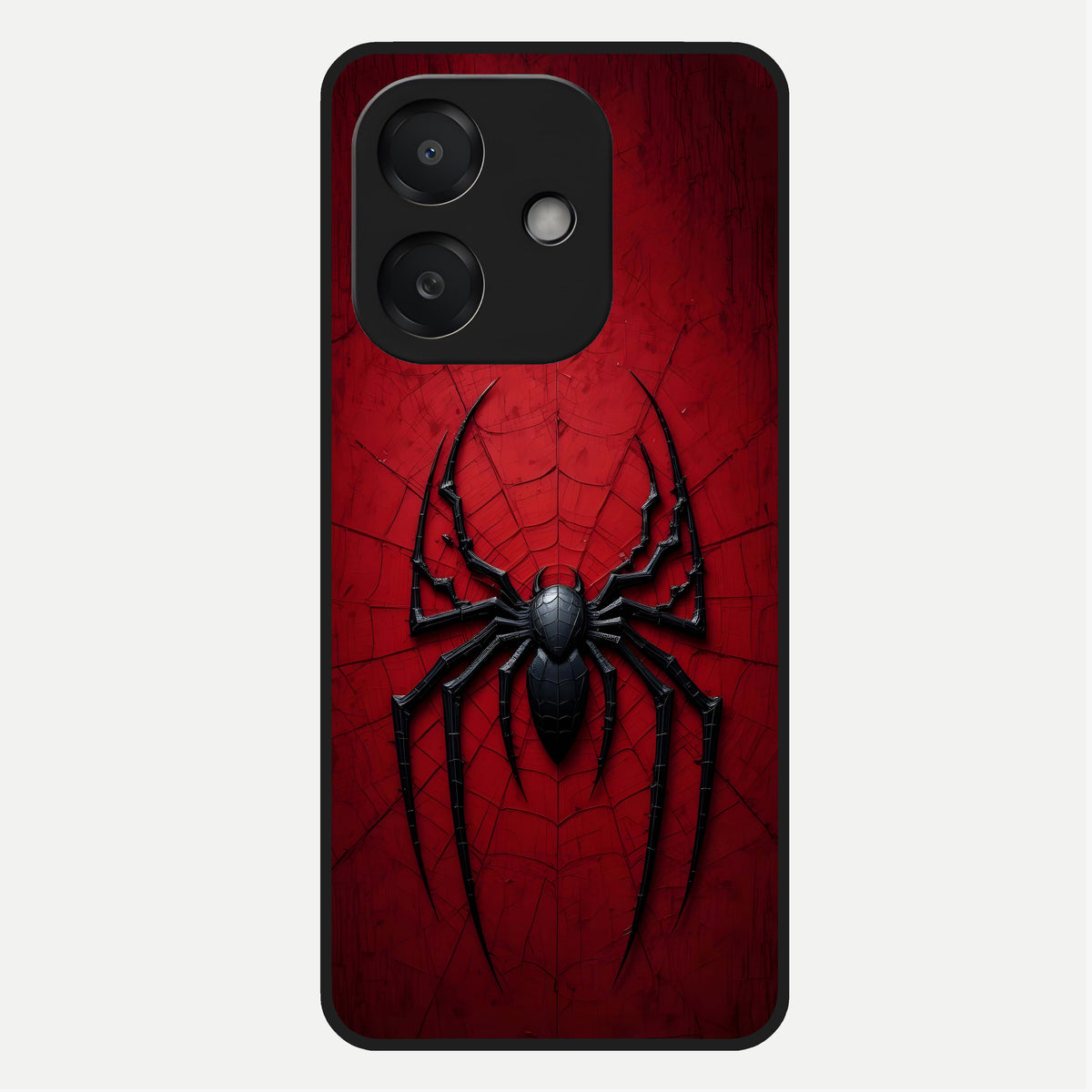  Superhero Web Emblem Glass Case For Oppo A3x 5G back cover – full design glossy printed glass finish