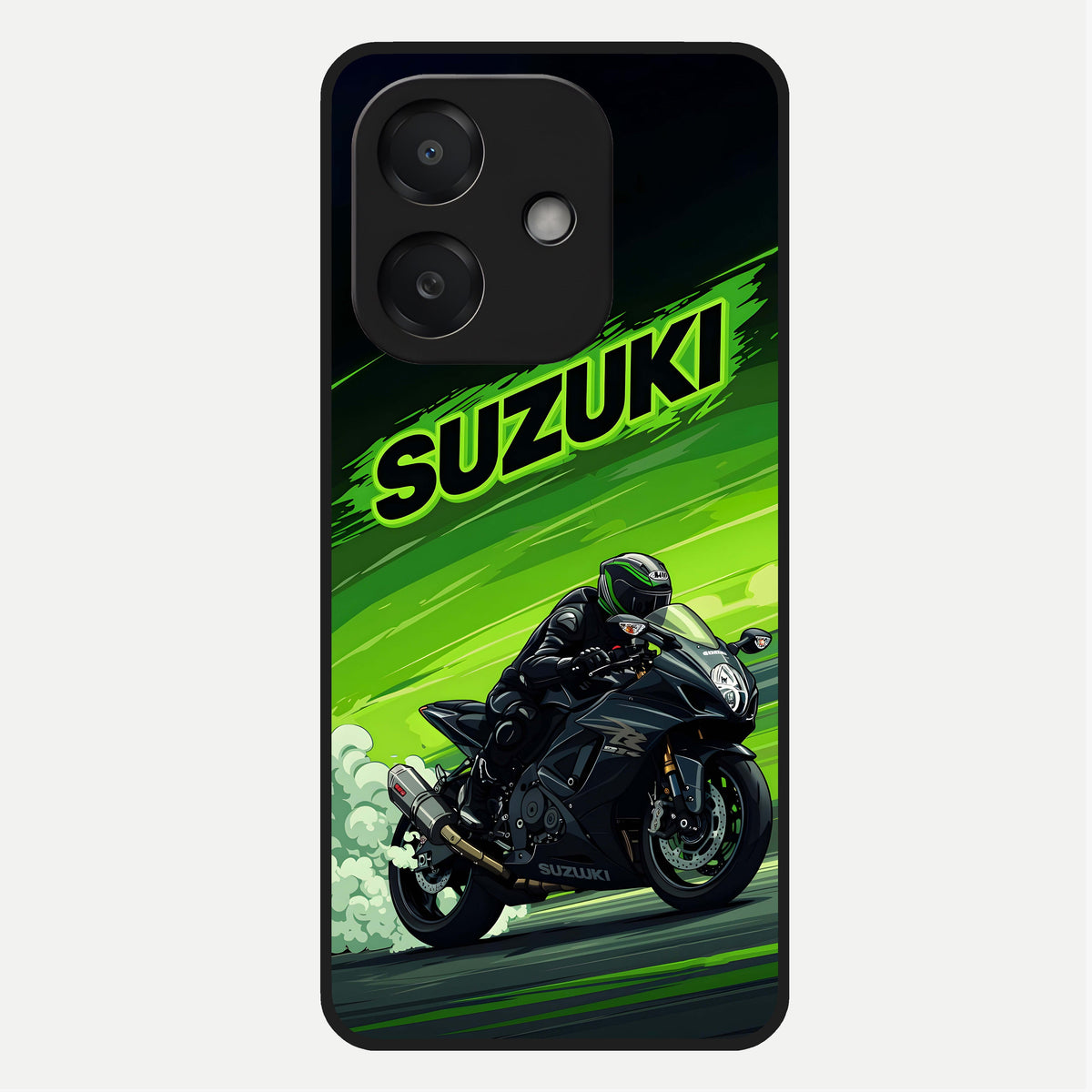  Suzuki Speed Beast Glass Case For Oppo A3x 5G back cover – full design glossy printed glass finish