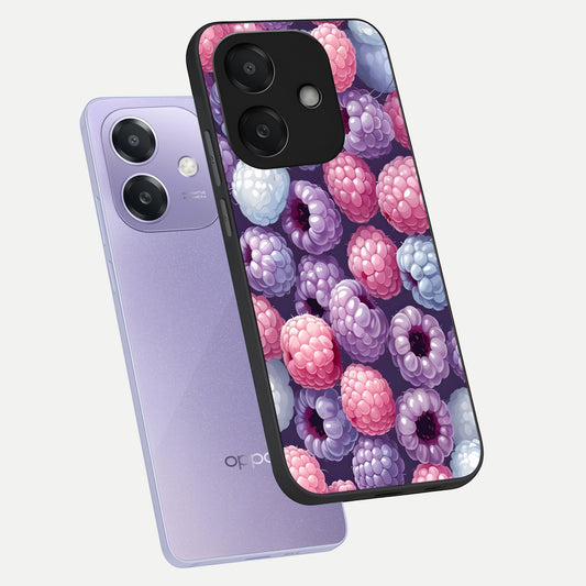  Berry Candy Pop phone case For Oppo A3x 5G showing premium glass back cover with detailed artwork