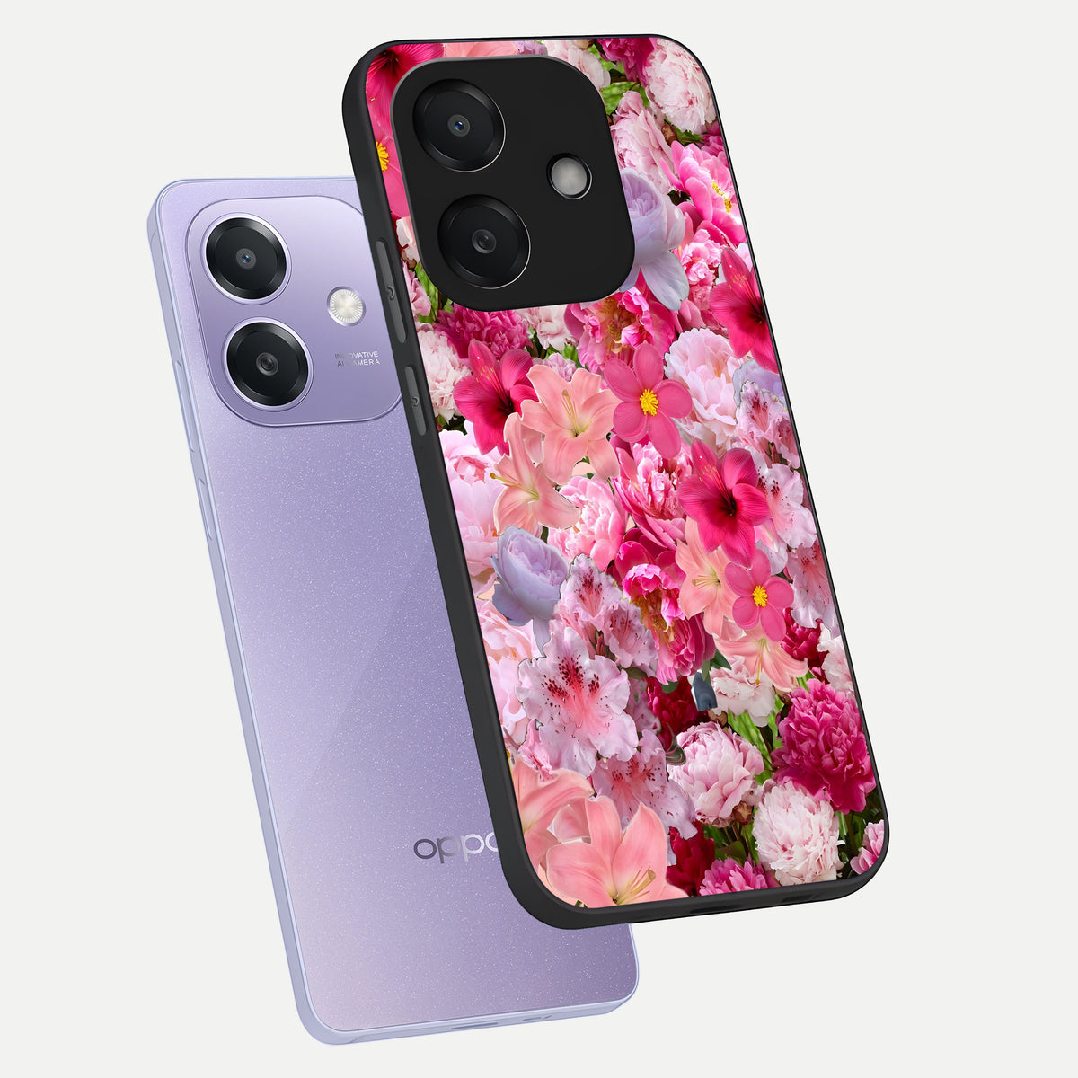  Bloom Crush Fantasy phone case For Oppo A3x 5G showing premium glass back cover with detailed artwork