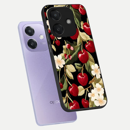  Blooming Spendor Bird phone case For Oppo A3x 5G showing premium glass back cover with detailed artwork