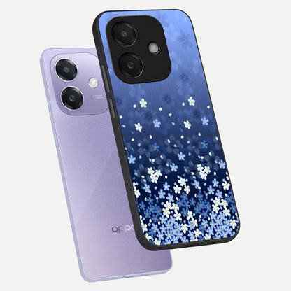  Blue Starry phone case For Oppo A3x 5G showing premium glass back cover with detailed artwork