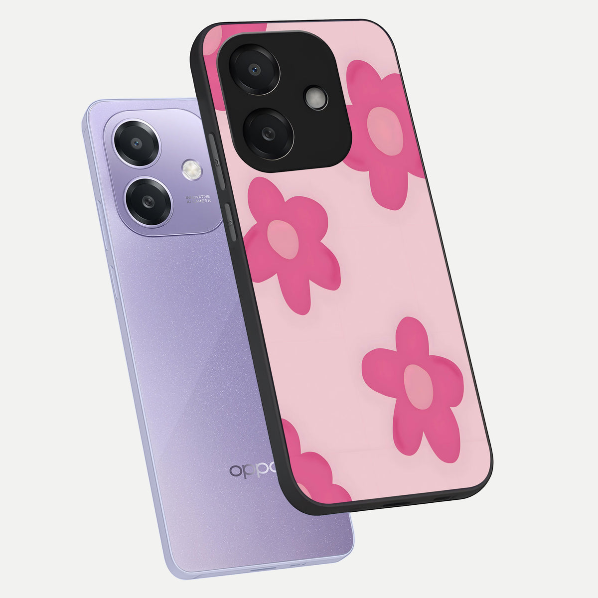  Candy Bloom Dreams phone case For Oppo A3x 5G showing premium glass back cover with detailed artwork