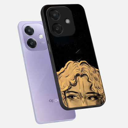  Celestial Gods Plan phone case For Oppo A3x 5G showing premium glass back cover with detailed artwork