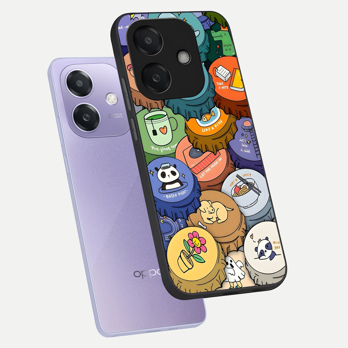  Coins Patterns phone case For Oppo A3x 5G showing premium glass back cover with detailed artwork