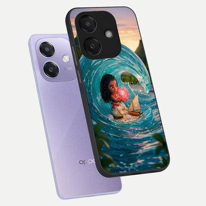 Heart of Ocean phone case For Oppo A3x 5G showing premium glass back cover with detailed artwork