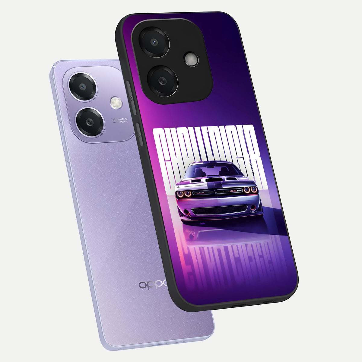 Midnight Muscle Ride phone case For Oppo A3x 5G showing premium glass back cover with detailed artwork