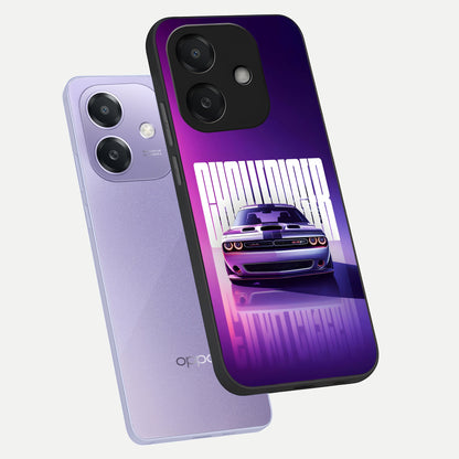 Midnight Muscle Ride phone case For Oppo A3x 5G showing premium glass back cover with detailed artwork