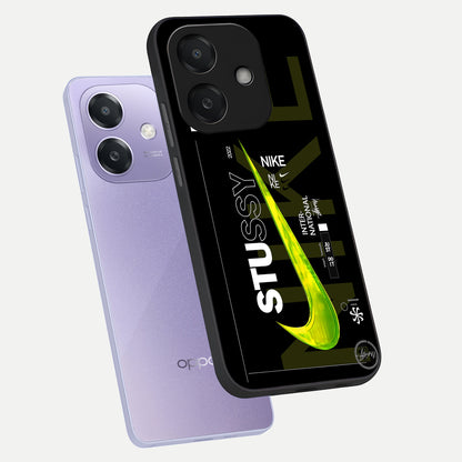  Neon Street Edition phone case For Oppo A3x 5G showing premium glass back cover with detailed artwork