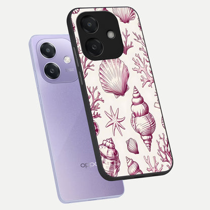  Pink Power Sparks phone case For Oppo A3x 5G showing premium glass back cover with detailed artwork