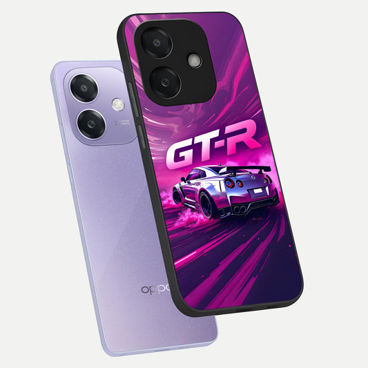 Speed Drift Legend phone case For Oppo A3x 5G showing premium glass back cover with detailed artwork