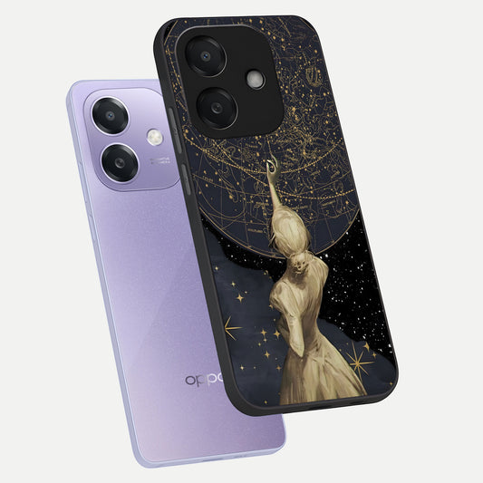  Taylor Swift Girl phone case For Oppo A3x 5G showing premium glass back cover with detailed artwork