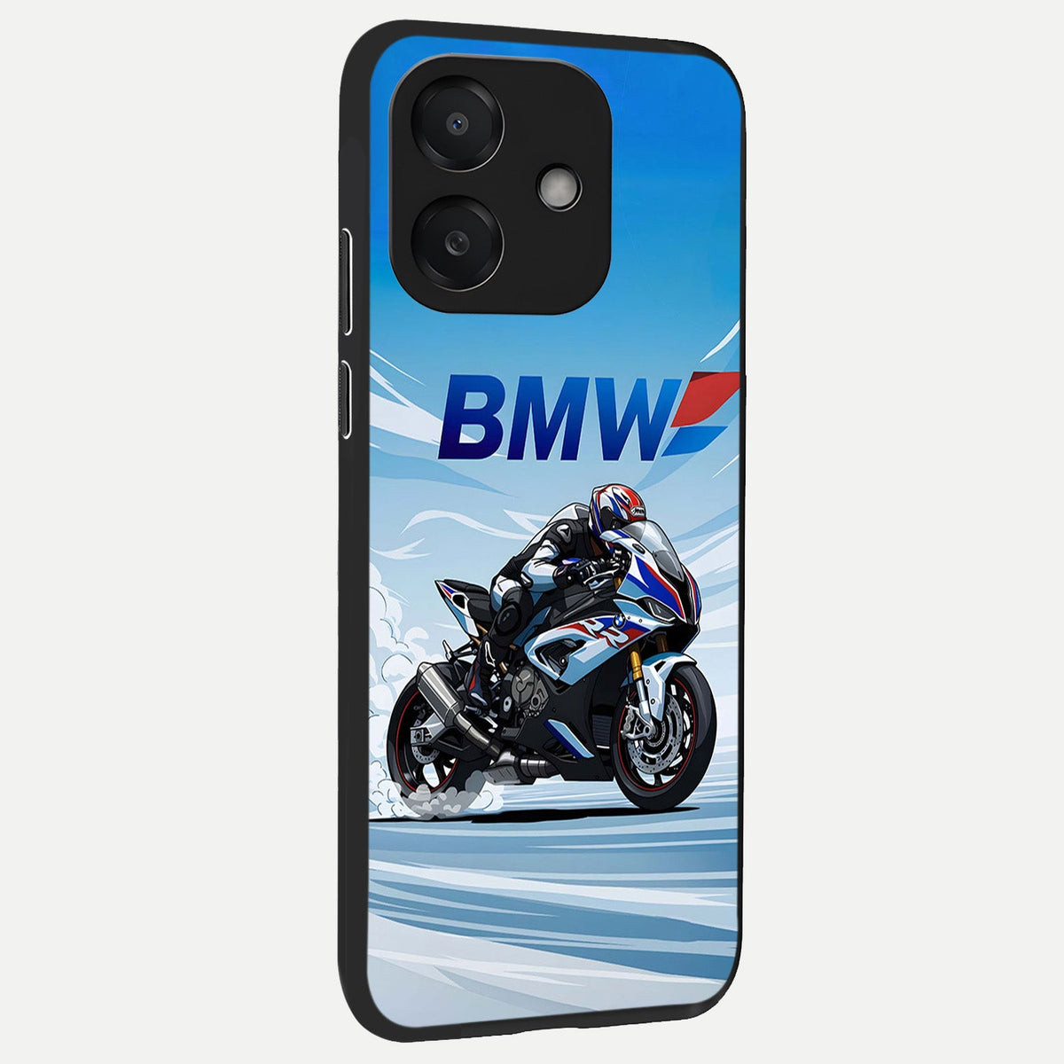 BMW Power Drift back cover For Oppo A3x 5G slim fit glass case with vibrant aesthetic design