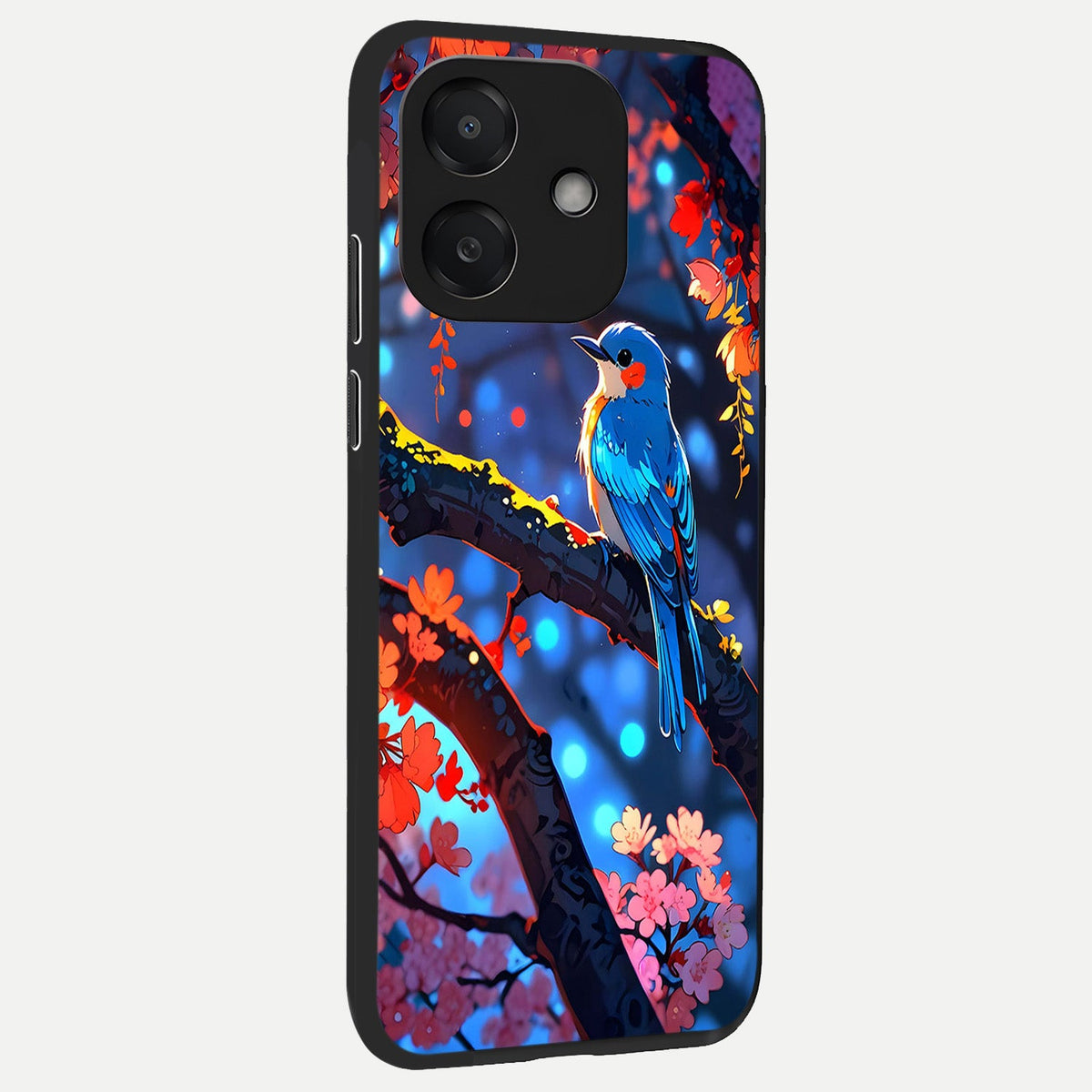  Blooming Water Drift back cover For Oppo A3x 5G slim fit glass case with vibrant aesthetic design