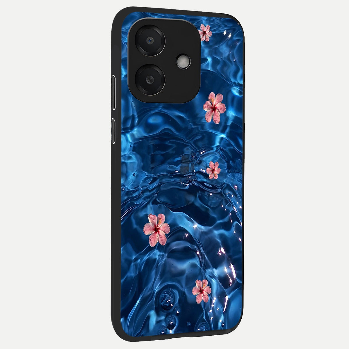  Bloom Thread Art back cover For Oppo A3x 5G slim fit glass case with vibrant aesthetic design