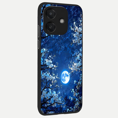  Blossom Moonlight Sky back cover For Oppo A3x 5G slim fit glass case with vibrant aesthetic design