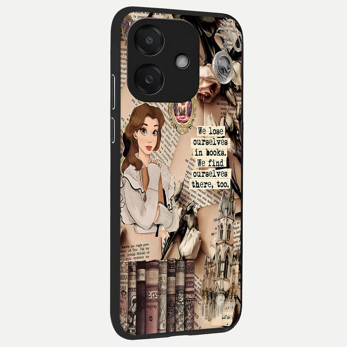  Bookish Dream World back cover For Oppo A3x 5G slim fit glass case with vibrant aesthetic design