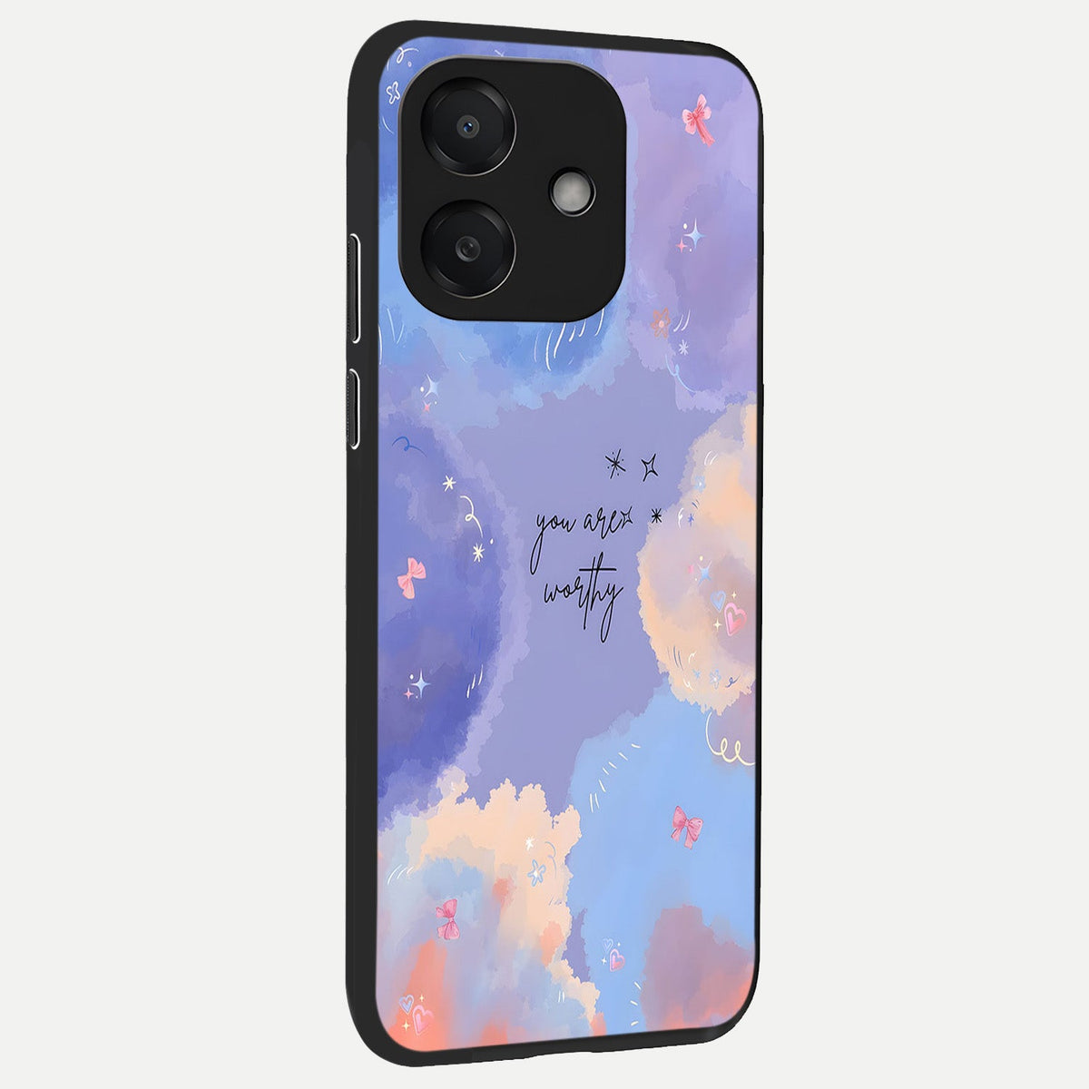 Celestial Cloud Magic back cover For Oppo A3x 5G slim fit glass case with vibrant aesthetic design